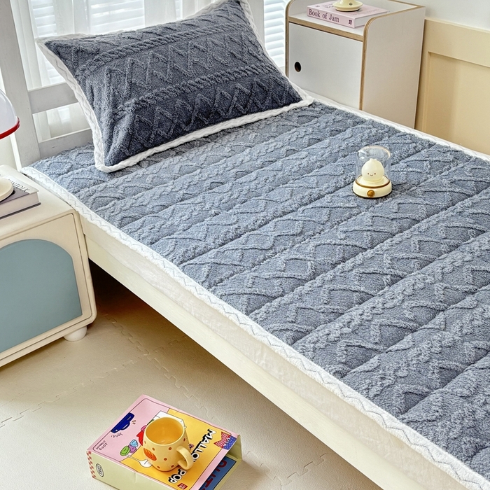 91家纺网 家纺一手货源 找家纺 华誉 2025年新款学生宿舍塔芙蓉床垫跨境外贸爆款 temu希音 Tik Tok供货 星辰灰