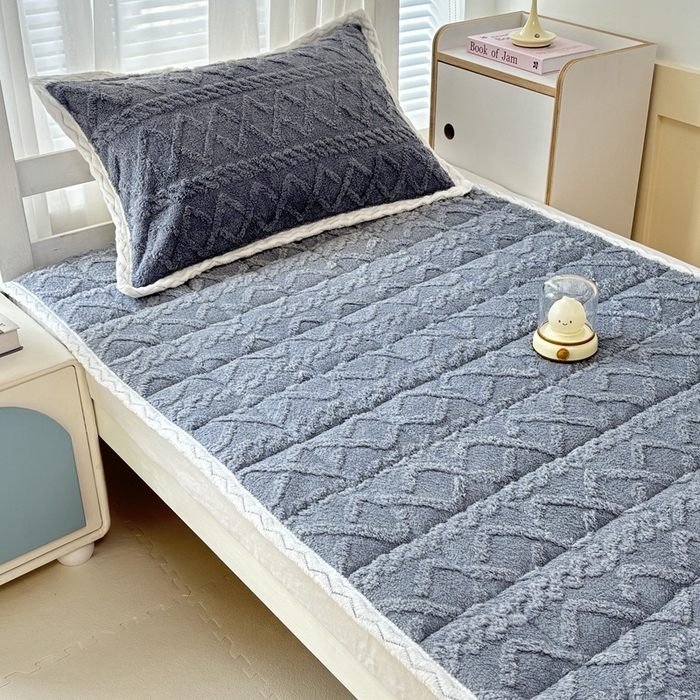 91家纺网 家纺一手货源 找家纺 华誉 2025年新款学生宿舍塔芙蓉床垫跨境外贸爆款 temu希音 Tik Tok供货 星辰灰