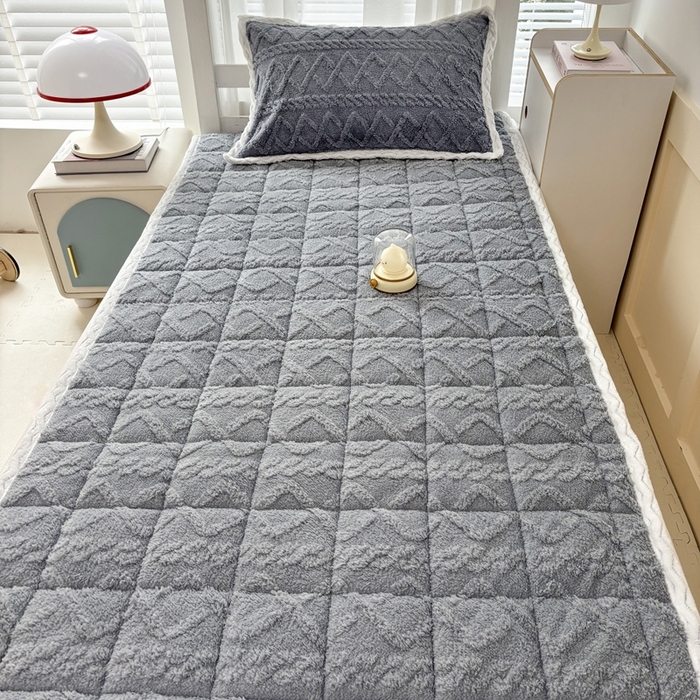 91家纺网 家纺一手货源 找家纺 华誉 2025年新款学生宿舍塔芙蓉床垫跨境外贸爆款 temu希音 Tik Tok供货 星辰灰