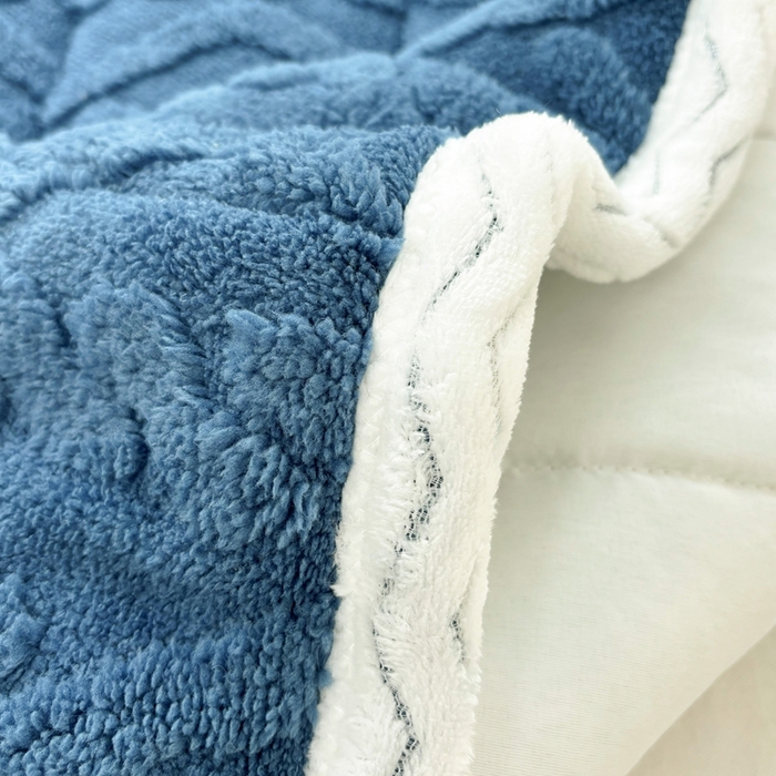 91家纺网 家纺一手货源 找家纺 华誉 2025年新款学生宿舍塔芙蓉床垫跨境外贸爆款 temu希音 Tik Tok供货 宝石蓝