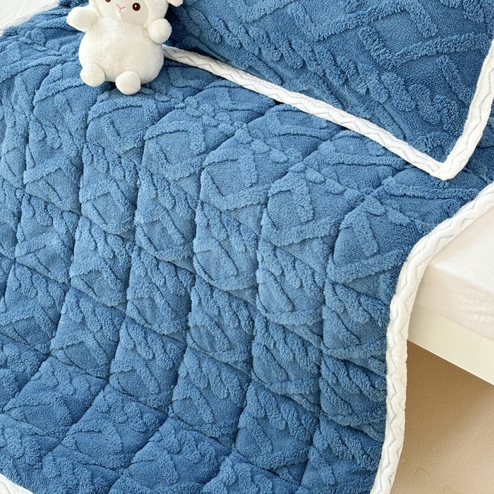 91家纺网 家纺一手货源 找家纺 华誉 2025年新款学生宿舍塔芙蓉床垫跨境外贸爆款 temu希音 Tik Tok供货 宝石蓝