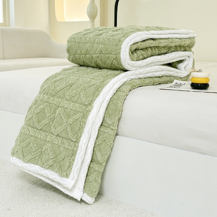 91家纺网 家纺一手货源 找家纺 华誉 2025新款跨境直播电商专供塔芙蓉床垫学生宿舍床褥子 抹茶绿