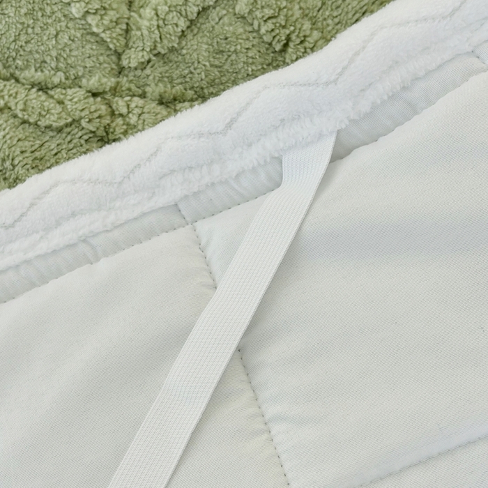 91家纺网 家纺一手货源 找家纺 华誉 2025新款跨境直播电商专供塔芙蓉床垫学生宿舍床褥子 抹茶绿