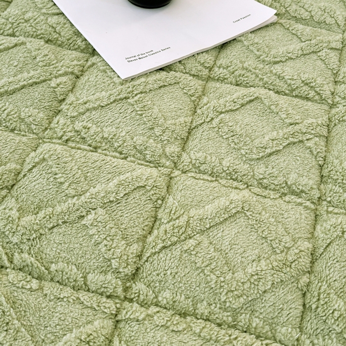 91家纺网 家纺一手货源 找家纺 华誉 2025新款跨境直播电商专供塔芙蓉床垫学生宿舍床褥子 抹茶绿