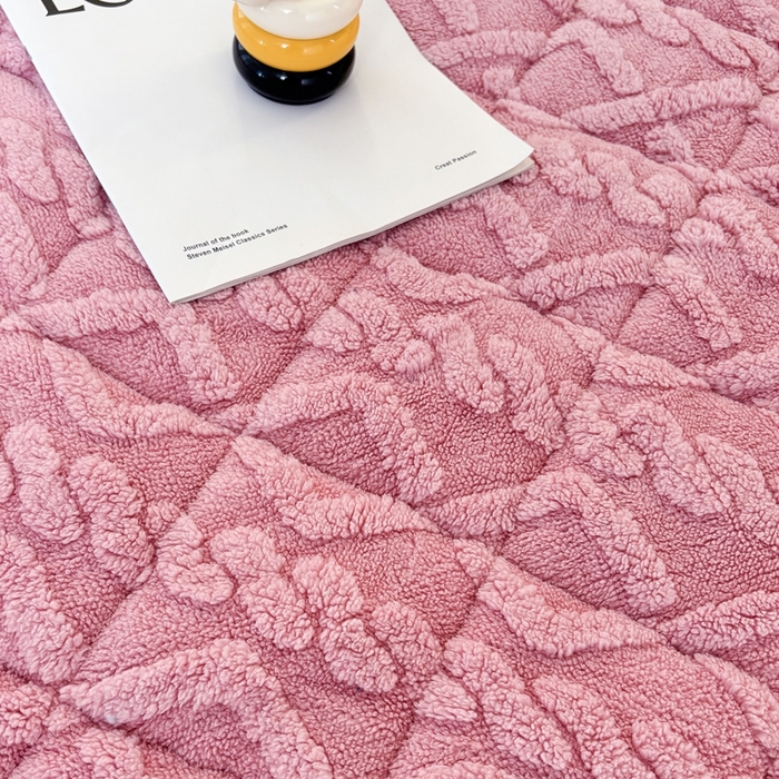 91家纺网 家纺一手货源 找家纺 华誉 2025新款跨境直播电商专供塔芙蓉床垫学生宿舍床褥子 豆沙粉