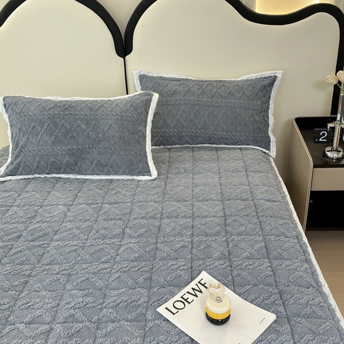 91家纺网 家纺一手货源 找家纺 华誉 2025新款跨境直播电商专供塔芙蓉床垫学生宿舍床褥子 星辰灰