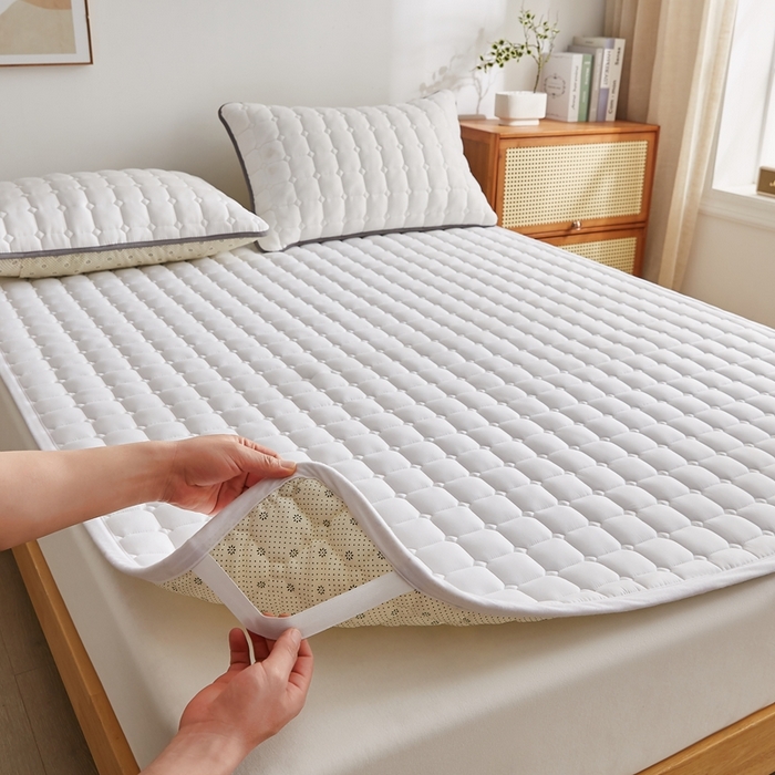 91家纺网 家纺一手货源 找家纺 （总）华誉 2025新款A类原棉大豆夹棉床护垫