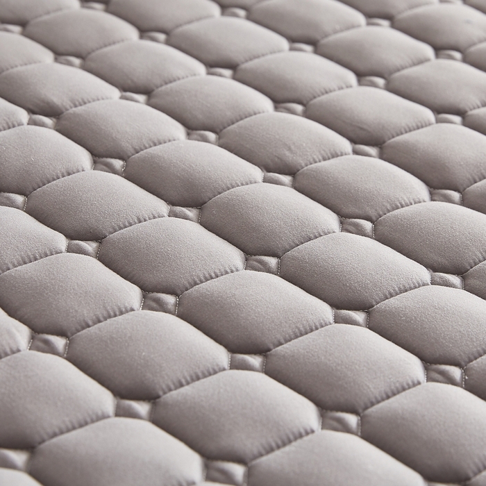 91家纺网 家纺一手货源 找家纺 华誉 2025新款A类原棉大豆夹棉床护垫 灰