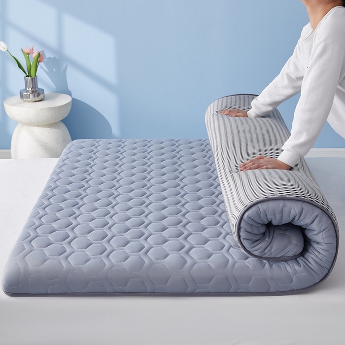 华誉 2025新款跨境电商专供海绵款棒棒糖床垫 单边棒棒糖灰