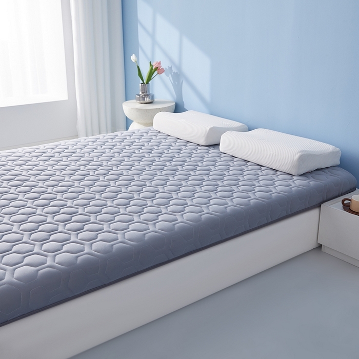 91家纺网 家纺一手货源 找家纺 华誉 2025新款跨境电商专供海绵款棒棒糖床垫 单边棒棒糖灰