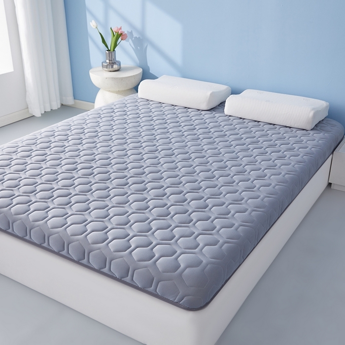 91家纺网 家纺一手货源 找家纺 华誉 2025新款跨境电商专供海绵款棒棒糖床垫 单边棒棒糖灰