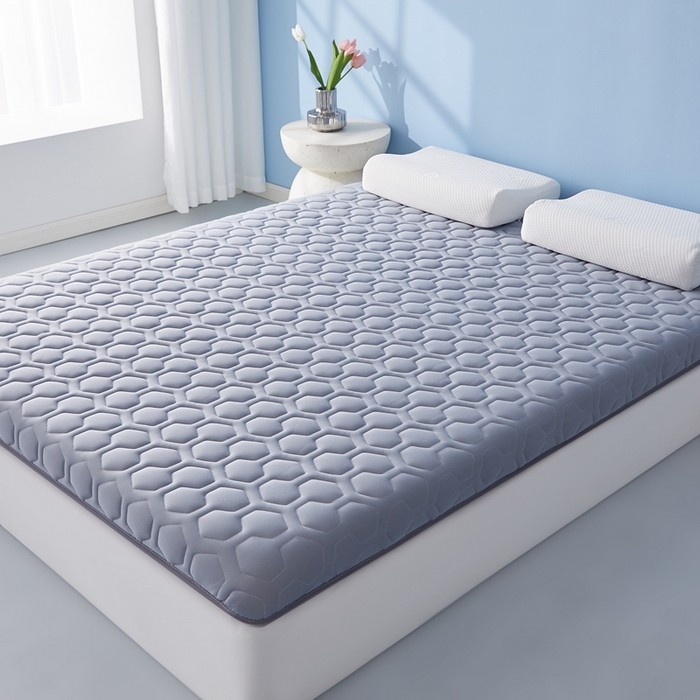 91家纺网 家纺一手货源 找家纺 华誉 2025新款跨境电商专供海绵款棒棒糖床垫 单边棒棒糖灰