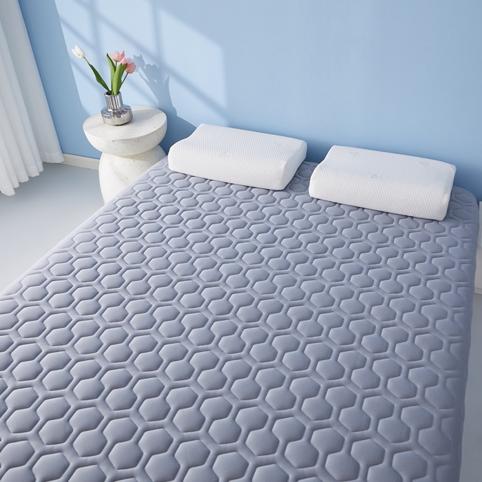 91家纺网 家纺一手货源 找家纺 华誉 2025新款跨境电商专供海绵款棒棒糖床垫 单边棒棒糖灰