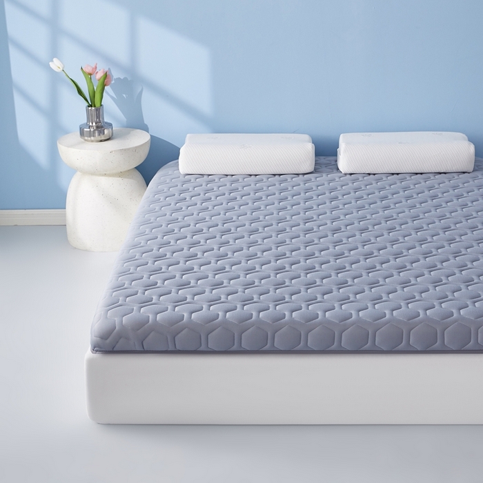 91家纺网 家纺一手货源 找家纺 华誉 2025新款跨境电商专供海绵款棒棒糖床垫 单边棒棒糖灰