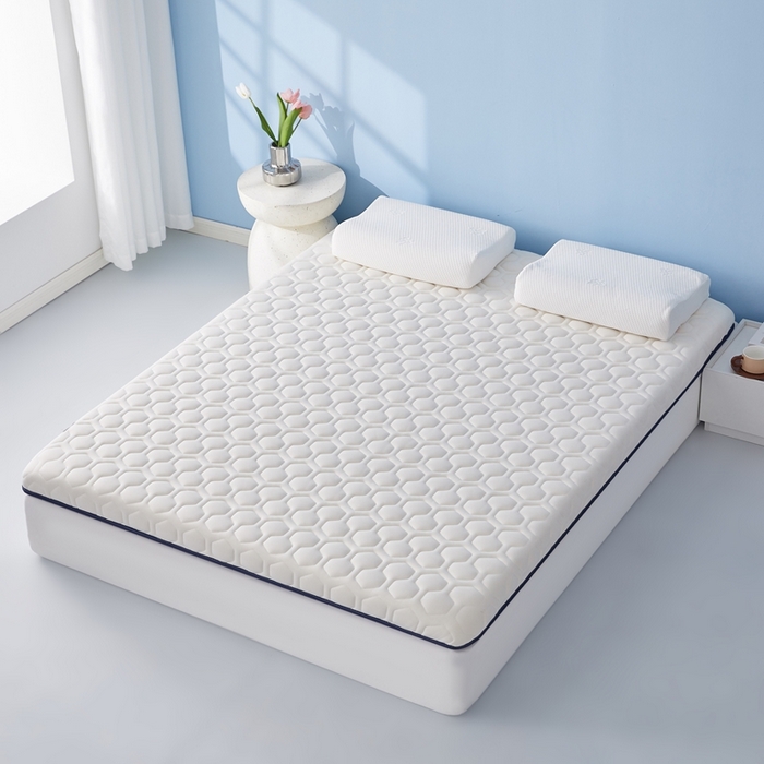 91家纺网 家纺一手货源 找家纺 华誉 2025新款跨境电商专供海绵款棒棒糖床垫 单边棒棒糖白