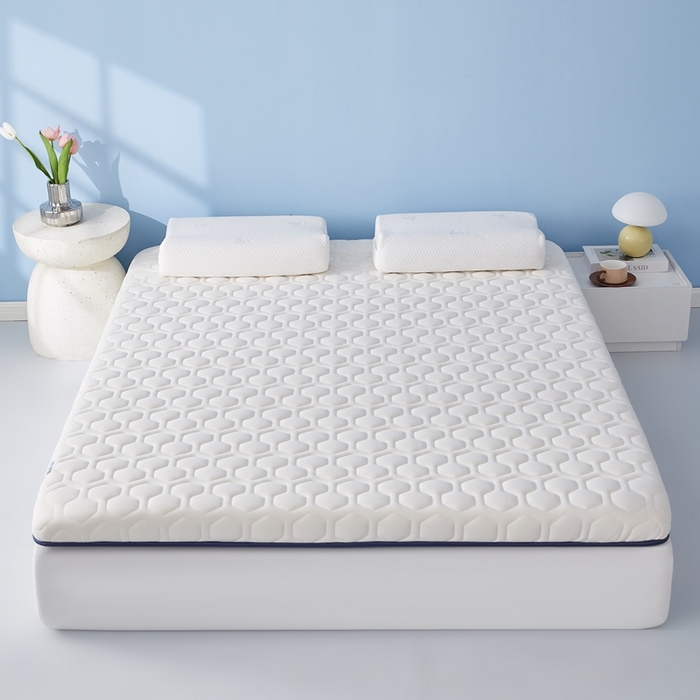 91家纺网 家纺一手货源 找家纺 华誉 2025新款跨境电商专供海绵款棒棒糖床垫 单边棒棒糖白