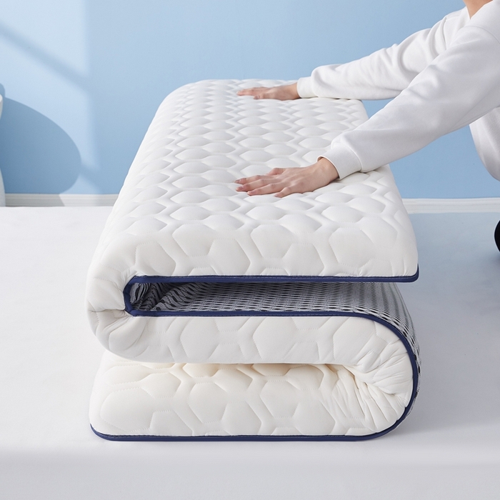 91家纺网 家纺一手货源 找家纺 华誉 2025新款跨境电商专供海绵款棒棒糖床垫 单边棒棒糖白