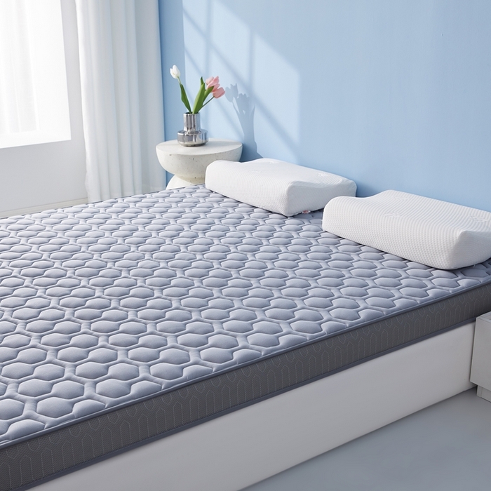 91家纺网 家纺一手货源 找家纺 华誉 2025新款跨境电商专供海绵款棒棒糖床垫 立体棒棒糖灰