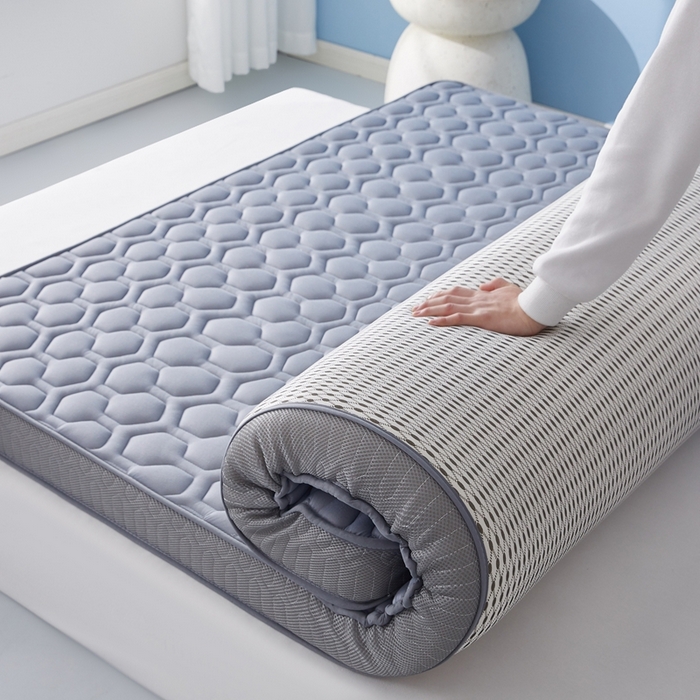 91家纺网 家纺一手货源 找家纺 华誉 2025新款跨境电商专供海绵款棒棒糖床垫 立体棒棒糖灰