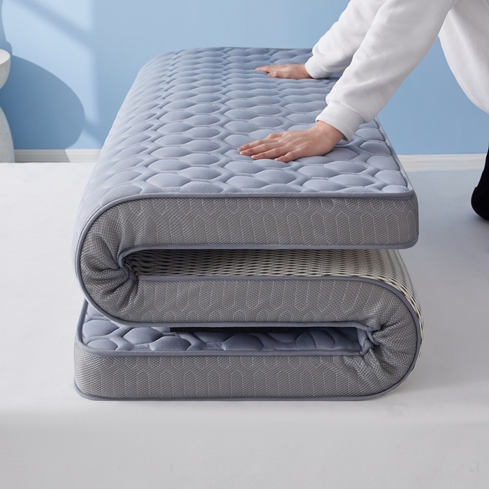 91家纺网 家纺一手货源 找家纺 华誉 2025新款跨境电商专供海绵款棒棒糖床垫 立体棒棒糖灰