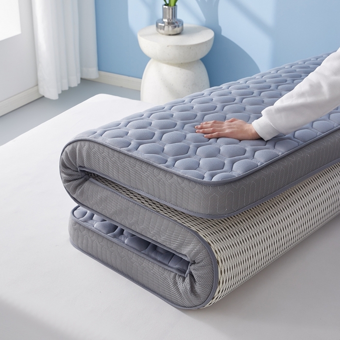 91家纺网 家纺一手货源 找家纺 华誉 2025新款跨境电商专供海绵款棒棒糖床垫 立体棒棒糖灰