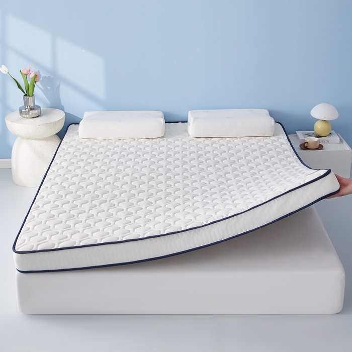 91家纺网 家纺一手货源 找家纺 华誉 2025新款跨境电商专供海绵款棒棒糖床垫 立体棒棒糖白