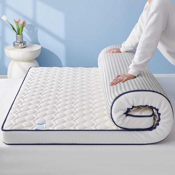 91家纺网 家纺一手货源 找家纺 华誉 2025新款跨境电商专供海绵款棒棒糖床垫 立体棒棒糖白