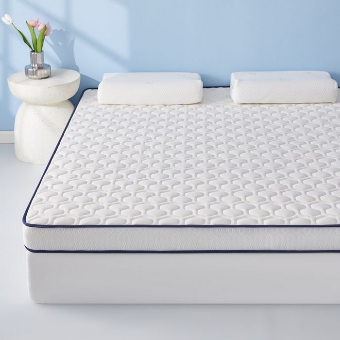 91家纺网 家纺一手货源 找家纺 华誉 2025新款跨境电商专供海绵款棒棒糖床垫 立体棒棒糖白