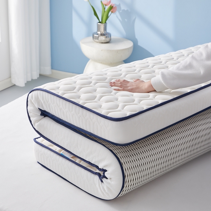 91家纺网 家纺一手货源 找家纺 华誉 2025新款跨境电商专供海绵款棒棒糖床垫 立体棒棒糖白