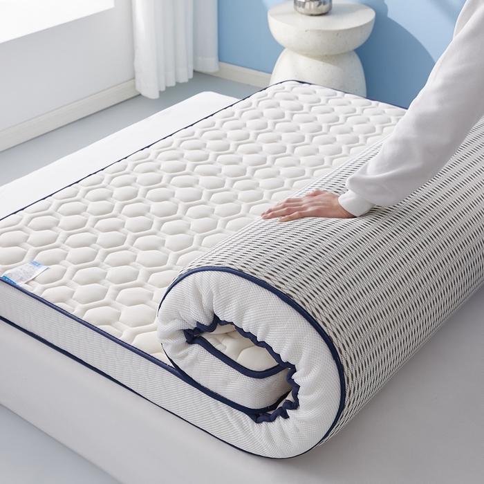 91家纺网 家纺一手货源 找家纺 华誉 2025新款跨境电商专供海绵款棒棒糖床垫 立体棒棒糖白