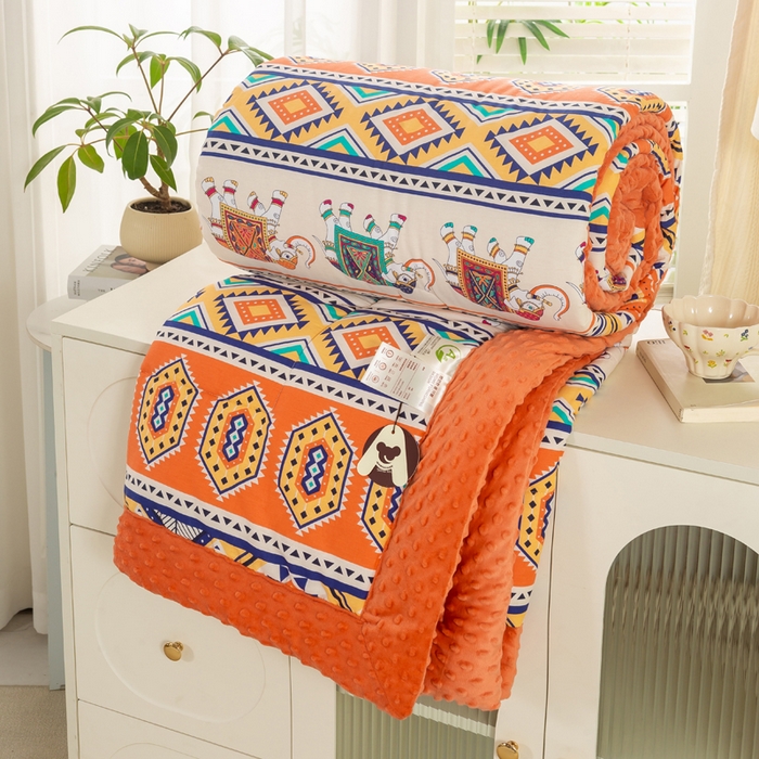 91家纺网 家纺一手货源 找家纺 （总）锦鹭被业 2025新款全棉纯棉豆豆被被子被芯春秋夏凉空调被冬被