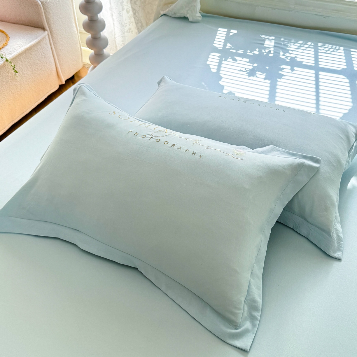 91家纺网 家纺一手货源 找家纺 大麦乐田 2025新款小清新糯小棉立体花绣花吊边四件套 清新恋人-兰