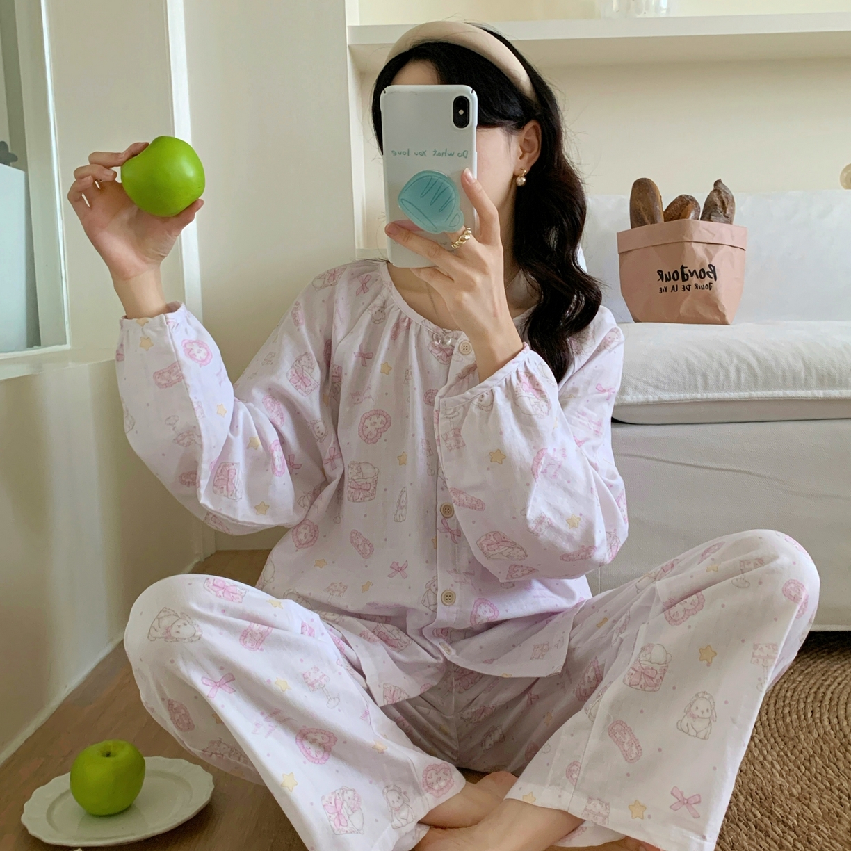 91家纺网 家纺一手货源 找家纺 纽约生活 2025新款韩系家居服（会员-5） 爱丽丝甜梦