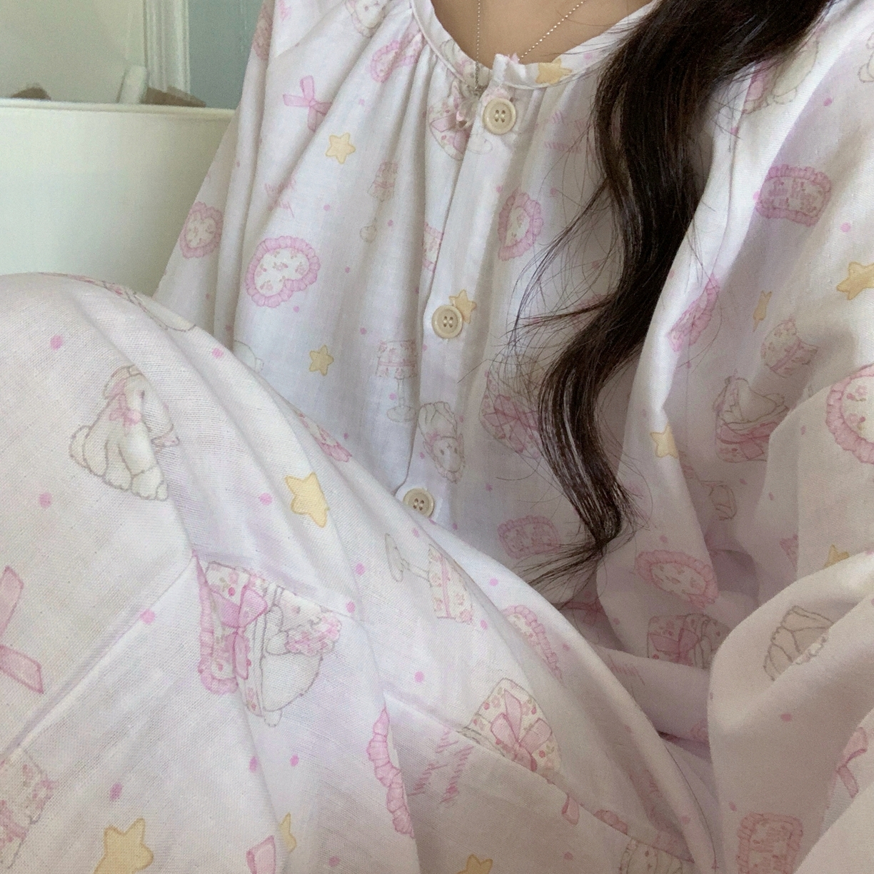 91家纺网 家纺一手货源 找家纺 纽约生活 2025新款韩系家居服（会员-5） 爱丽丝甜梦