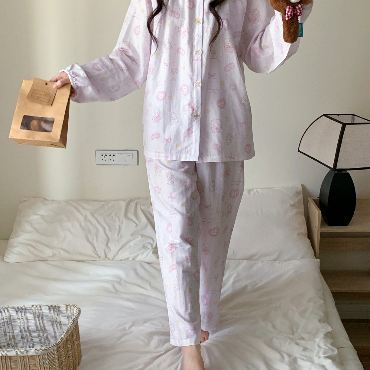 91家纺网 家纺一手货源 找家纺 纽约生活 2025新款韩系家居服（会员-5） 爱丽丝甜梦