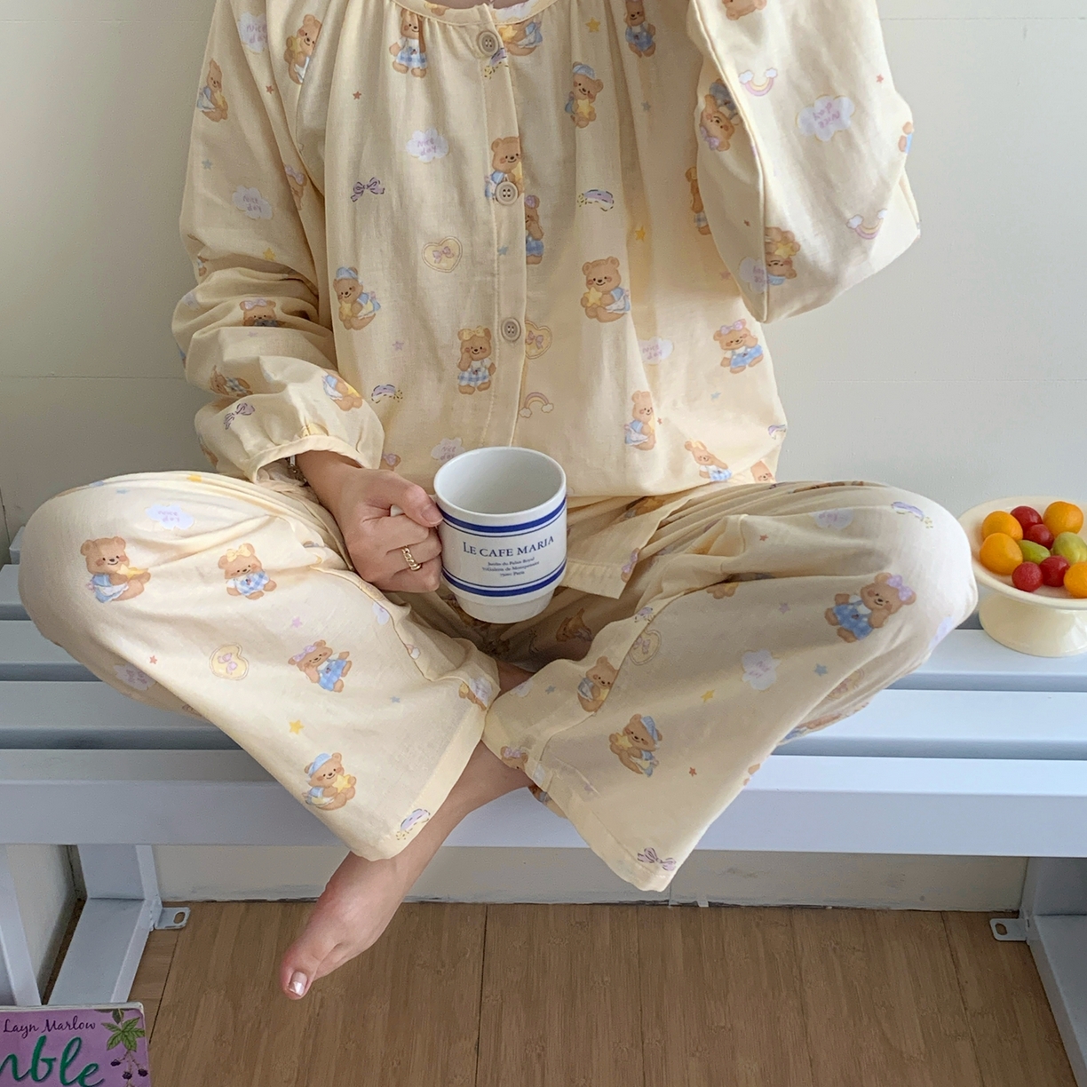 91家纺网 家纺一手货源 找家纺 纽约生活 2025新款韩系家居服（会员-5） 黄油小熊