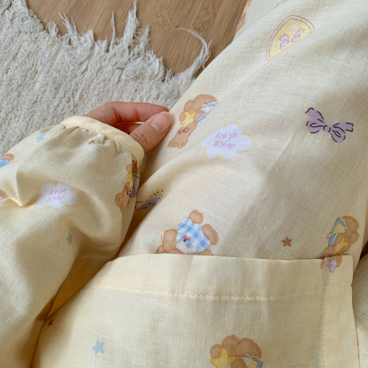 91家纺网 家纺一手货源 找家纺 纽约生活 2025新款韩系家居服（会员-5） 黄油小熊