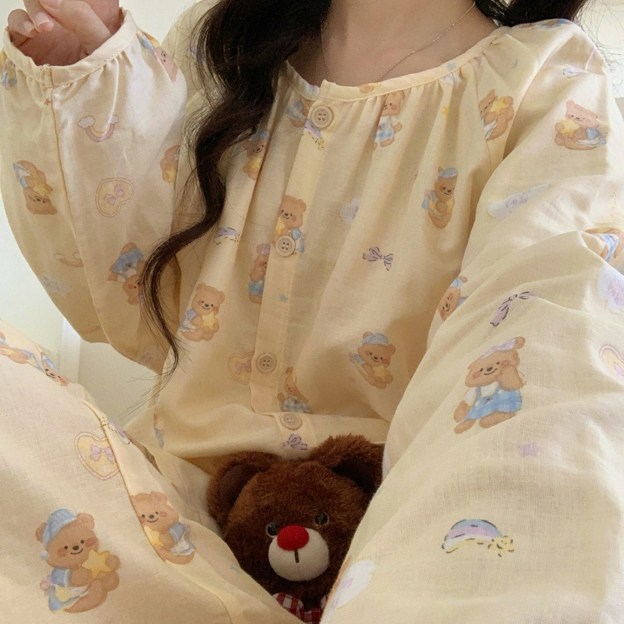 91家纺网 家纺一手货源 找家纺 纽约生活 2025新款韩系家居服（会员-5） 黄油小熊