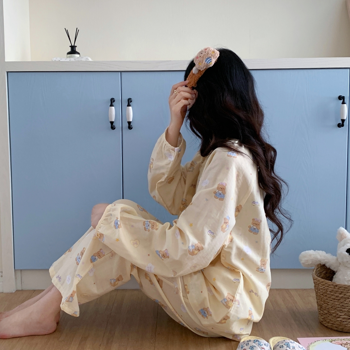 91家纺网 家纺一手货源 找家纺 纽约生活 2025新款韩系家居服（会员-5） 黄油小熊