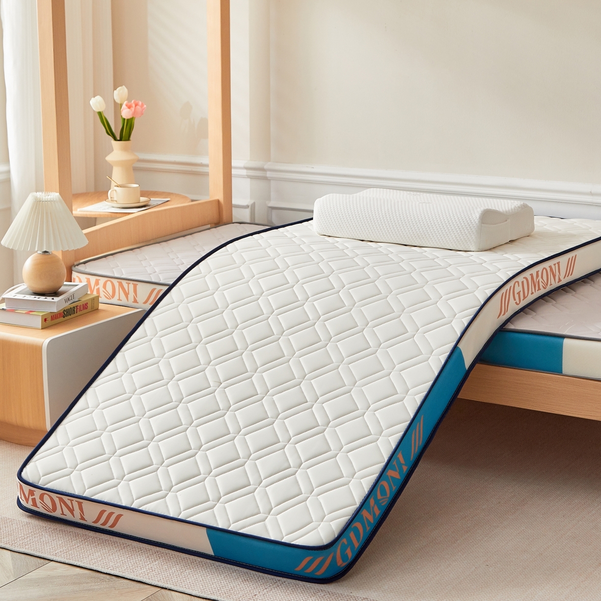 91家纺网 家纺一手货源 找家纺 （总）希廷顿 2024新款加厚凉感丝乳胶凉席三件套