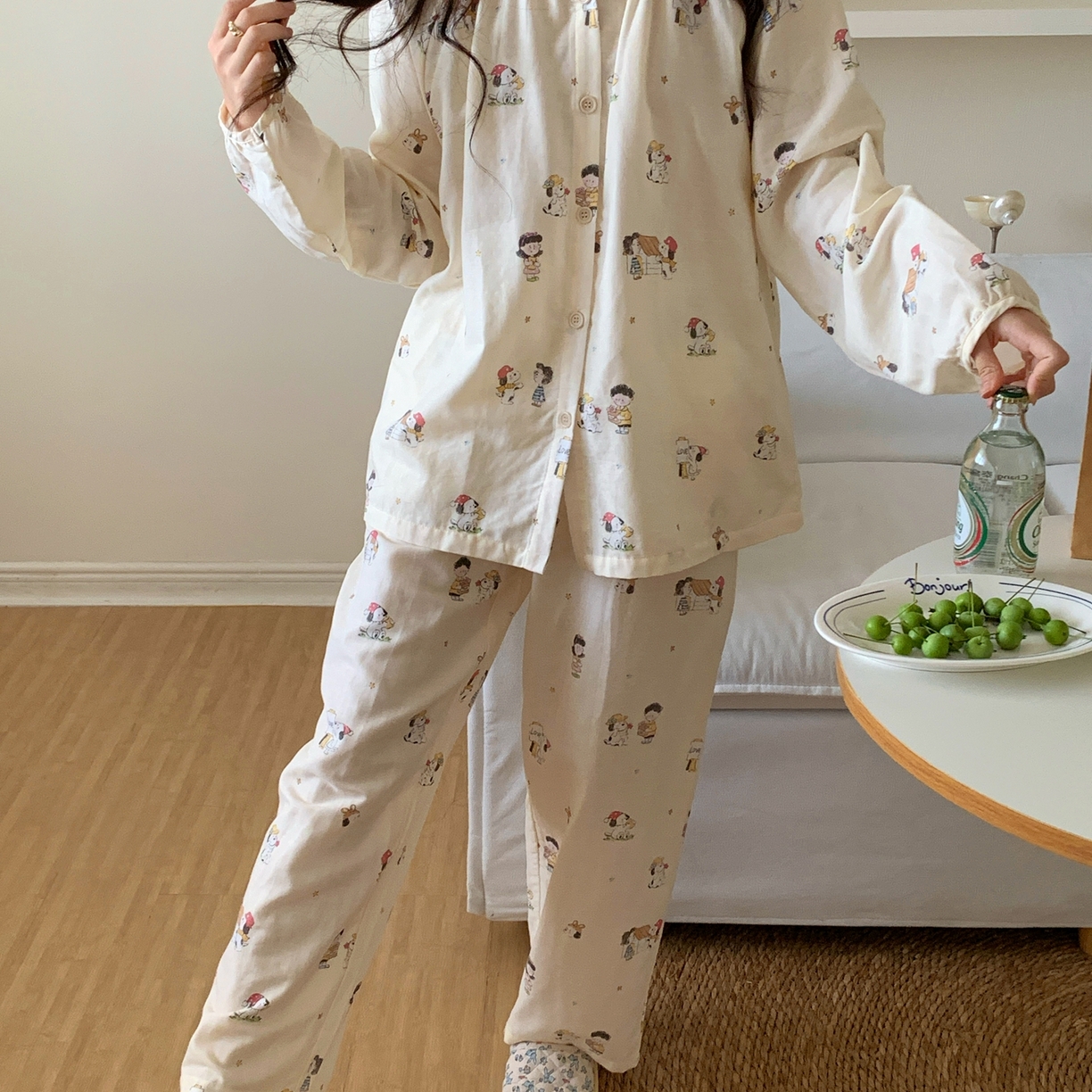 91家纺网 家纺一手货源 找家纺 纽约生活 2025新款韩系家居服（会员-5） 史努比的朋友