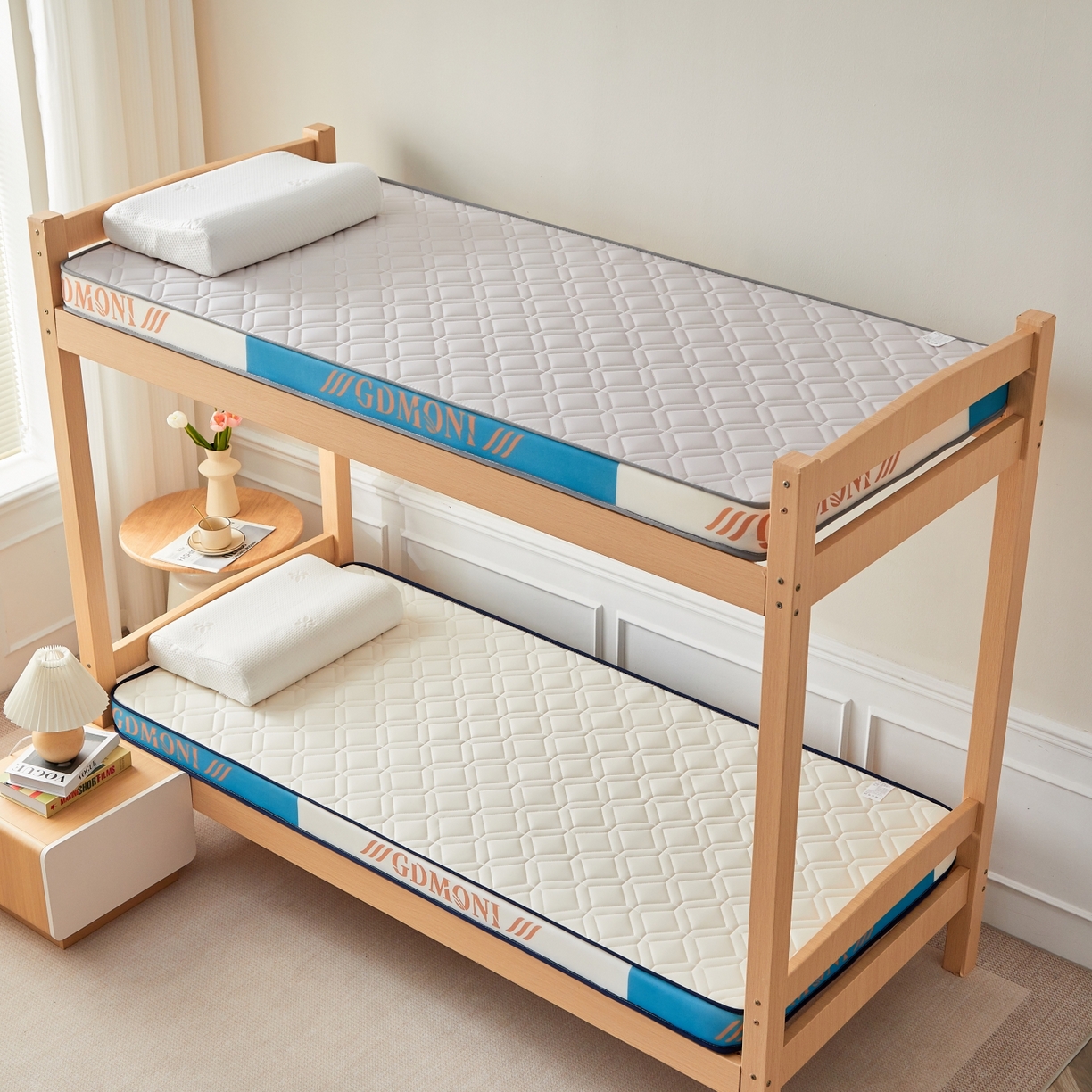 91家纺网 家纺一手货源 找家纺 （总）希廷顿 2025新款立体海绵学生宿舍床垫-菱格