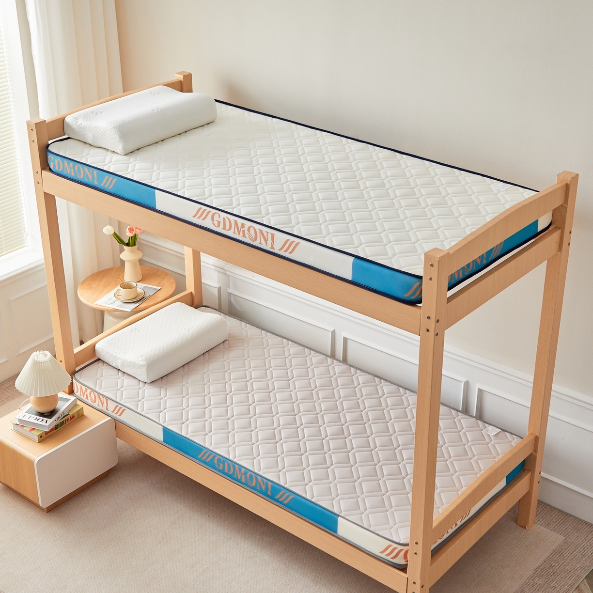 91家纺网 家纺一手货源 找家纺 希廷顿 2025新款立体海绵学生宿舍床垫-菱格 立体海绵床垫-菱格灰