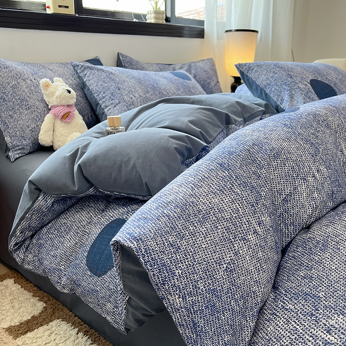 91家纺网 家纺一手货源 找家纺 （总）吉象家纺 2025新款全棉纯棉加厚磨毛印花四件套