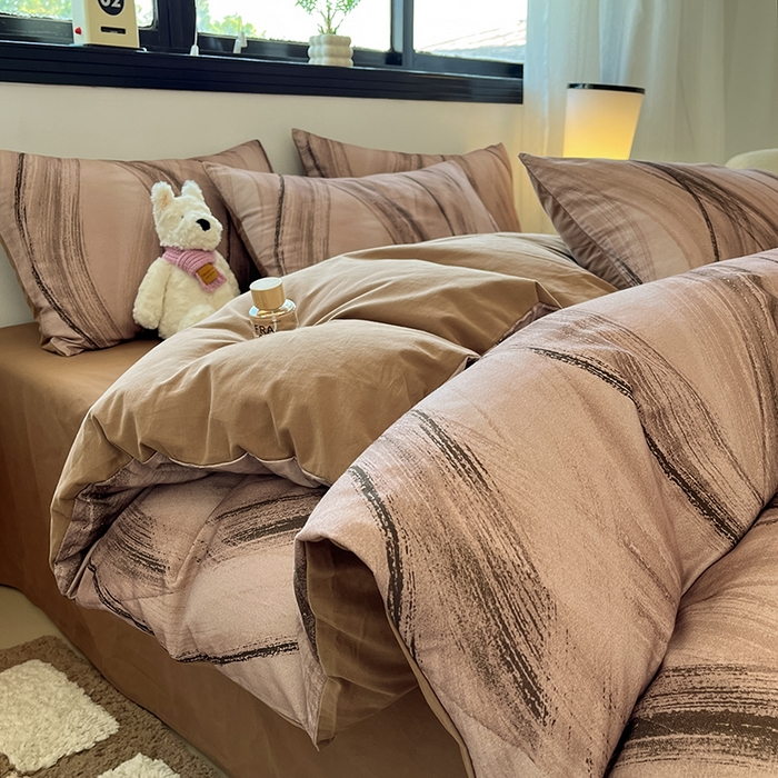 91家纺网 家纺一手货源 找家纺 （总）吉象家纺 2025新款全棉纯棉加厚磨毛印花四件套