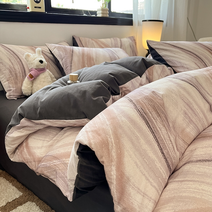 91家纺网 家纺一手货源 找家纺 （总）吉象家纺 2025新款全棉纯棉加厚磨毛印花四件套