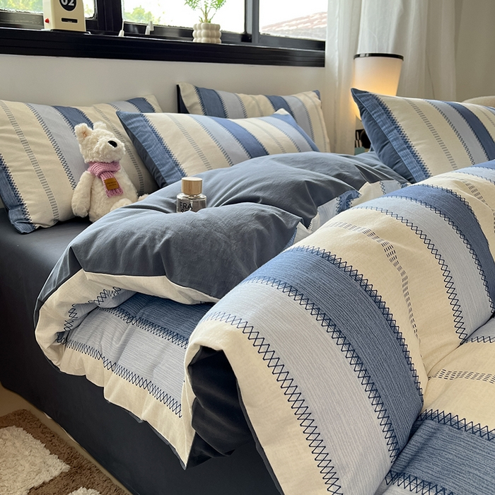 91家纺网 家纺一手货源 找家纺 （总）吉象家纺 2025新款全棉纯棉加厚磨毛印花四件套