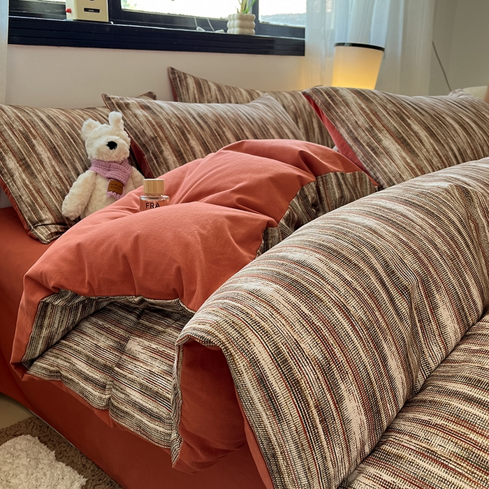 91家纺网 家纺一手货源 找家纺 （总）吉象家纺 2025新款全棉纯棉加厚磨毛印花四件套