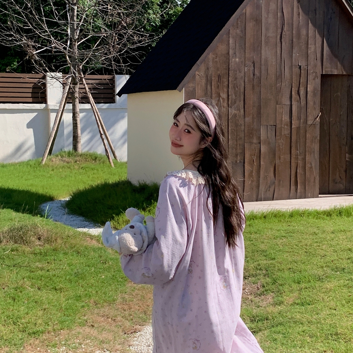 91家纺网 家纺一手货源 找家纺 （总）纽约生活 2025新款有氧纱蕾丝长袖裙（会员-5）