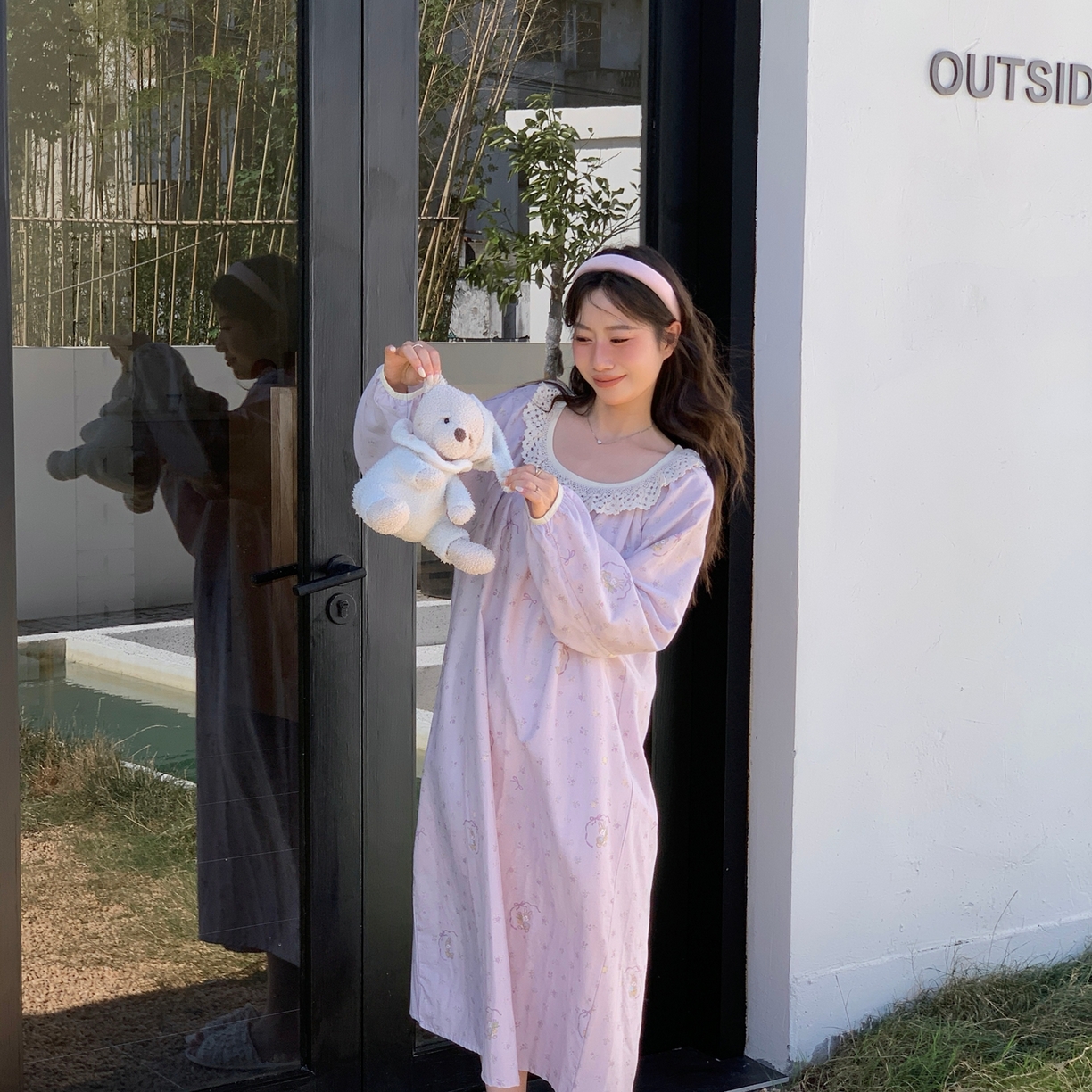 91家纺网 家纺一手货源 找家纺 （总）纽约生活 2025新款有氧纱蕾丝长袖裙（会员-5）